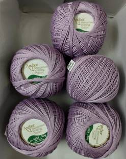 ANCHOR Knitting Cotton - Light Lavender 4057 -shade 104- 50g x 5