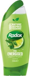 Radox Feel Energized Body Wash | Natural Key Lime and Peppermint Scent 250ml
