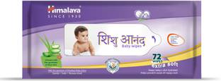 HIMALAYA Shishu Anand Baby Wipes 72 Count
