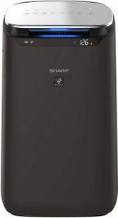 Sharp Air Purifier FP-J80M-H for Homes & Offices | Dual Purification - ACTIVE (Plasmacluster Technology) & PASSIVE FILTERS (True HEPA H14+Carbon+Pre-Filter) | Captures 99.97% of Impurities Black Portable Room Air Purifier