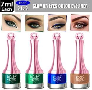 kKode 9 TO 9 Waterproof & Long Lasting Glamor Color Eyes Eyeliner 22 ml
