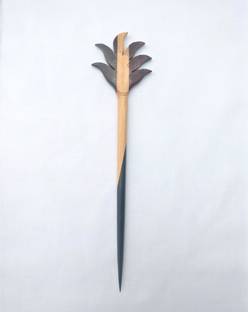 Jain Export Leaf Design Wooden Hair stick Bun Stick