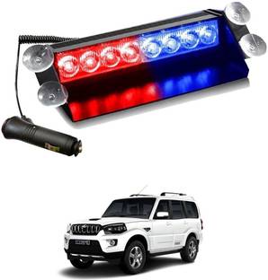 MADMEX 8 LED Red Blue Interior Light Car LED for Mahindra (12 V, 35 W)