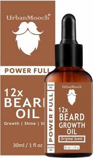 UrbanMooch 12x Beard Growth Oil for Strong and healthy beard growth & Patchy- Hair Oil
