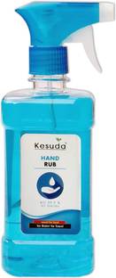 KESUDA 1 Liter Hand Rub Alcohol Base LIQUID Sanitizer with Spray Sanitizer Spray Pump Dispenser