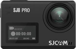 SJCAM SJ8 Pro Native 4K 60fps Wifi Action Camera 2.33" IPS Retina Display Type C Port Waterproof - Black Full Set Sports and Action Camera