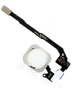 Shockware Home Button Sensor Menu Button Flex Cable Kit (Without Touch ID) _5 Apple iPhone 5S White Fingerprint Sensor Flex cable