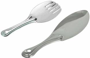 Liolis Rice Serving Spoon Panja & Stainless Steel Rice Serving Spoon Plan Stainless Steel Serving Spoon Set