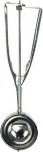 ZEVORA Stainless Steel Ice Cream Scoop Spoon & Multi Use Food Spoon Steel Ice-cream Spoon