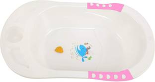 Maanit Baby Bubble Bath Tub with Non Slippery Grip and In Mould Soap Case for Toddlers
