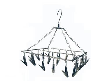 TNC Stainless steel ceiling 25 clips jhumer Stainless Steel Cloth Clips Regular Organizer