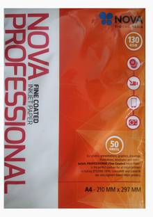 NOVA A4 130 GSM GLOSSY PHOTO PAPER 50 SHEET GLOSSY PHOTO PAPER A4 130 gsm Photo Paper