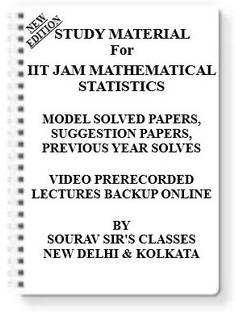 IIT JAM MATHEMATICAL STATISTICS [ PACK OF 6 BOOKS ] Study Material +MODEL SOLVED PAPERS+SUGGESTION PAPERS+PREVIOUS YEAR SOLVES+VIDEO PRERECORDED LECTURES BACKUP ONLINE