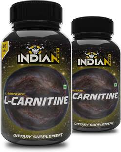 Indian Whey L-Carnitine Supplement For Weight Loss 1000Mg Fat Burner 60 Tablets Pack of 2