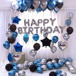 एक्राफ्ट सॉलिड Happy Birthday Balloons Decoration Kit गुब्बारा