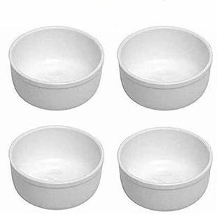 swift international Plastic Dessert Bowl 3 Inch Round Bowl, Acrylic Dinner Lunch Katori/Bowl, Multipurpose Bowls for Serving Curry, Pudding, Ice Cream, Soups, Desserts Set of 4 (100ml)