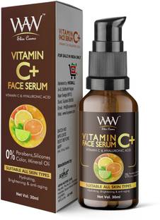 Waw skin cosmo Vitamin C + Skin Clearing Serum - Brightening, Anti-Aging Skin Repair With Hyaluronic Acid - Anti Wrinkle & Dark Circle (30 ml)