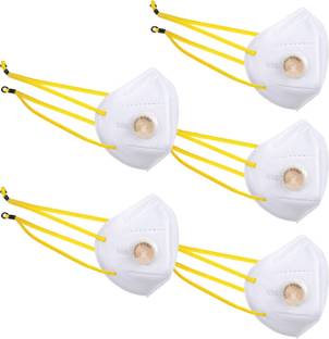 ACTION Certified N95 Mask FDA, ISO, CE, GMP, NIOSH Head Loop Protect 2 Layer Meltblown HA01-White Reusable, Washable, Water Resistant