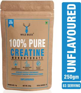 WILD BUCK CREATINE For Muscles Recovery,Muscles Growth & Non-Crash Energy During Workouts. Creatine