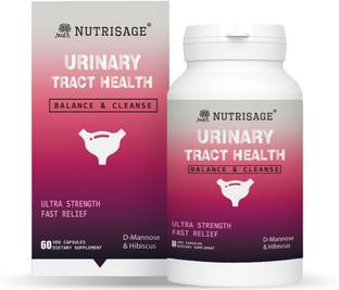 Nutrisage Urinary Tract Cleanse & Bladder Health,D-Mannose & Hibiscus,Fast-Acting UTI Relief