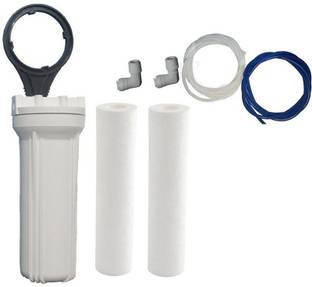 MG WATER SOLUTION MG WATER SOLUTIONO -Ring Pre-Filter Housing kit with Two PP Spun, Spanner, 5mt Pipe,Taflon for RO Water Purifiers Pre Filter Housing Solid Filter Cartridge