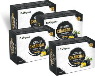 LA Organo Charcoal Handmade Natural Bath Bar Soap