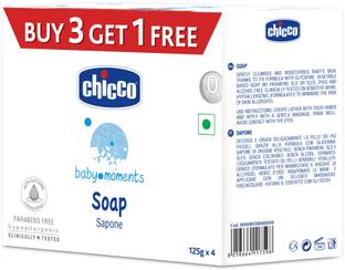 Chicco Soap Baby Moments 125Gr Buy 3 Get 1 Free