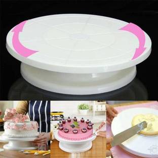 PAYTON Cake Decorating Revolving Icing Turntable Stand Rotating Platform Plastic Cake Server