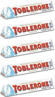Toblerone Swiss White Chocolate with Honey and Almond Nougat Bars