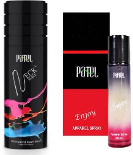 PATEL NECK BLACK Deodorant 150 ML & ENJOY 30 ML Perfume
