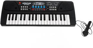 Fanatic Store Bigfun 37 Keys Piano Electiric Keyboard With Recording And Mic & Mobile Charger Power Option Battery.