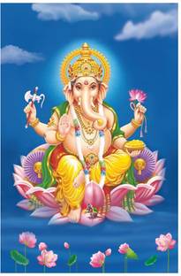 Lord Ganesha Paper Poster Paper Print