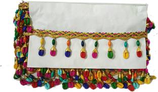 MARUTI KRUPA ENTERPRISE MAKE MULTICOLOR KODI TYPE 4.5 METER FANCY Cotton Blend Saree Falls