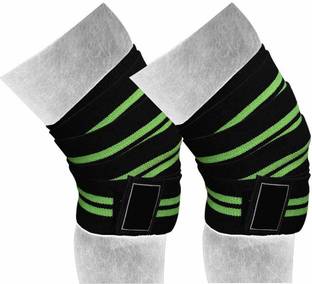 GymWar Polyester Elastic Knee Compression Wraps Support for Legs, Thighs, Ankle & Elbow Knee Support