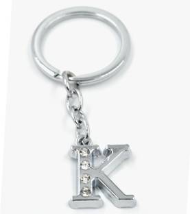 faynci Alphabet K Metal Key Chain For Unisex with attractive Diamond Key Chain