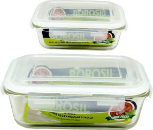 BOROSIL Glass Grocery Container  - 1040 ml, 640 ml