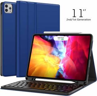 YAOJIN BluetoothKeyboardcaseipadpro112020Dblue Bluetooth Standard Tablet Keyboard