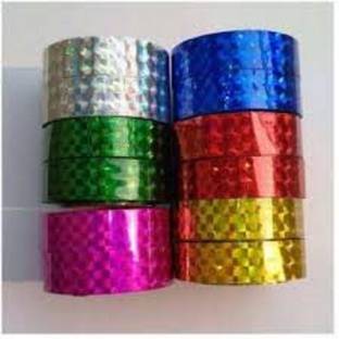 Art Street Sparkle Glitter Tape Colorful Decorative Adhesive Glitter Tape Rolls DIY Duct Tape, Art & Craft Tape,Washi Tape,Sparkle Tape for Scrapbooking, Decoration Art & Craft, Gift Wrapping, Birthday Card. GLITTER TAPE (Manual)