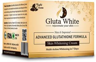 Gluta White Advanced Glutathione Skin Whitening Night cream for Face & Neck