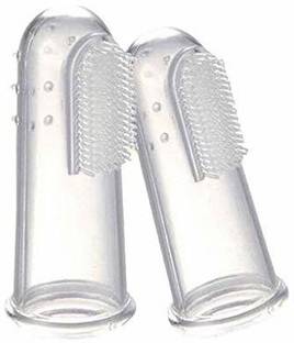 JSKPET Oral Care Pet Finger Toothbrush for Dog and Cat, Pack of 2 Pet Toothbrush