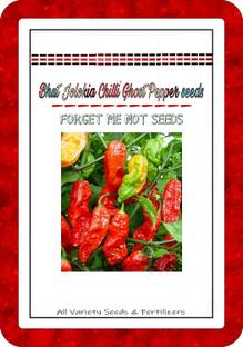 Qualtivate ™ Bhut jolokia Ghost Pepper Chilli Seeds High Quality Hybrid Variety Seed