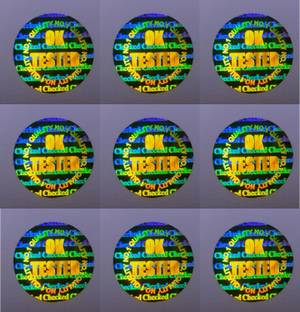 youlogic 1.3 cm Hologram Stickers Ok Tested Quality No. 1, 13mm Round, 500 pcs Polyester 3D View 24 Micron Hologram Sticker true color like rainbow,high quality and upscale vision Non-Reusable Sticker