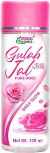 Zorg Organics 100% Pure & Natural Rose Water (Gulab Jal) For Face & Skin Care (No Alcohol, Chemical & Paraben Free) Men & Women