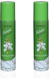 RAMSONS Rajnigandha Spray Air Freshener 250 ml each, (Pack of 2)