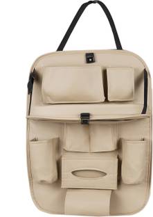 akhilesh PU Leather Car Back Seat Organizer Multipoket Storage Bag & Bin (10 L) Car Multi Pocket