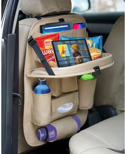 akhilesh PU Leather Car Back Seat Organizer Storage Bag & Bin Car Multi Pocket
