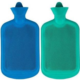 CRETO PACK OF 2 Best Quality Durable Rubber Hot Warm Bottle Non Electrical 1 L Hot Water Bag