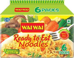 Wai Wai Veg 6 in 1 Instant Noodles Vegetarian