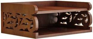 CLICKBAZZAR Wooden Floating Set top Box Stand| Wall Shelf| Wall Mount| Wall Bracket| Wall Rack| Wall Mounted Stand| Wall Holder| TV Unit Wooden| TV Unit Shelf| TV Unit Rack| TV Unit Wall Mount| TV Units| TV Unit Shelves| TV Unit Wall Mount| Rack| Shelf| Shelves| Racks| Wooden Cabinet| Wall Shelf Floating| Floating Shelves For Home Decor, Decoration, Living Room, Bedroom, Storage, Kitchen, Living Room, Pooja Room, Mandir, TV Unit, Wall, Books, TV Stand MDF (Medium Density Fiber) Wall Shelf (Number of Shelves - 2, Brown) MDF (Medium Density Fiber) Wall Shelf