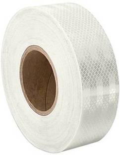 Woniry White Car Reflective Tape Sticker (Pack of 1) 50.8 mm x 3 m White Reflective Tape
